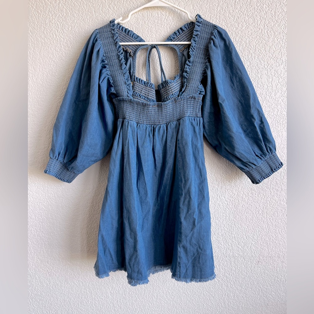NWT Free People Denim Dress. Size M